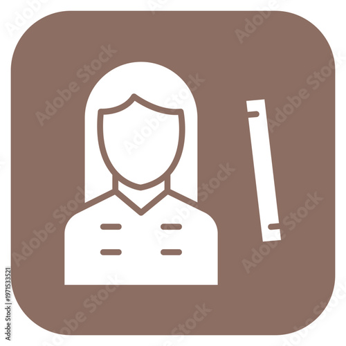 Engineer Female Icon Style