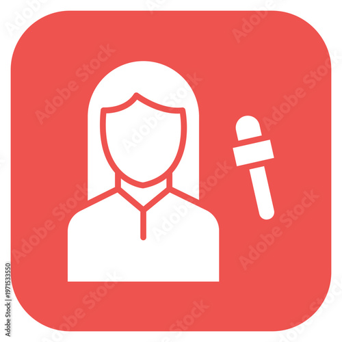 Journalist Female Icon Style