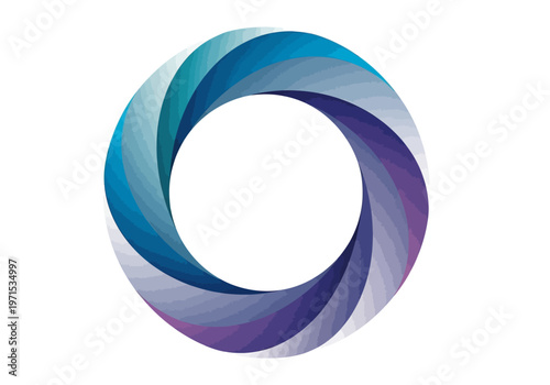 Free Download Abstract gradient spiral circle design, embodying digital connectivity and innovative flow. Vibrant blues transition to purples, creating a dynamic symbol of progress - GFXLoad