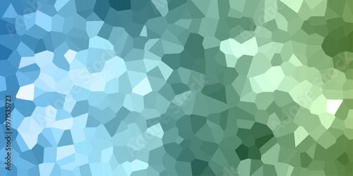 Dark green polygonal crystal Background. Hexagonal dark mosaic cement stone concrete tile wall texture background. Dark jade stone background with rock pattern, macro. Texture of abstract vector.