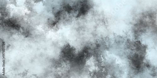 Storm clouds up close during summer in black and white abstract Dark and Dramatic Storm Clouds Area Background sky with black and white cloud textured smoke tones .
