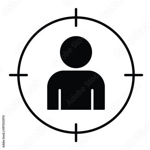 Targeting in Black Icon  