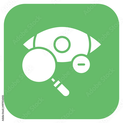 Manual Eye Examination Icon Style