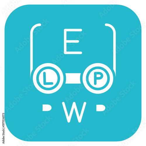 Medical Optometry Icon Style