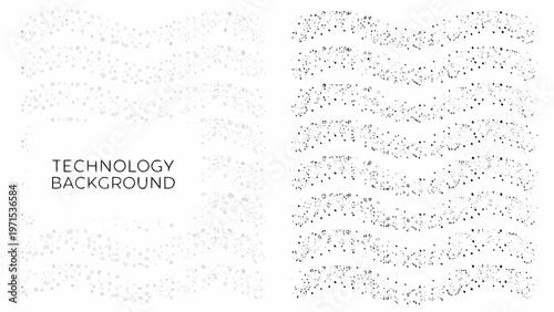 Abstract digital pattern with lines and dots technology background