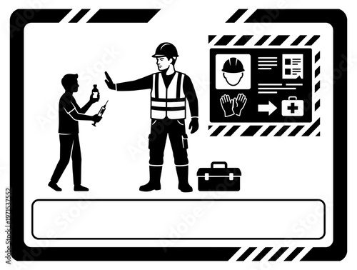 Community volunteers holding banner during prevention march