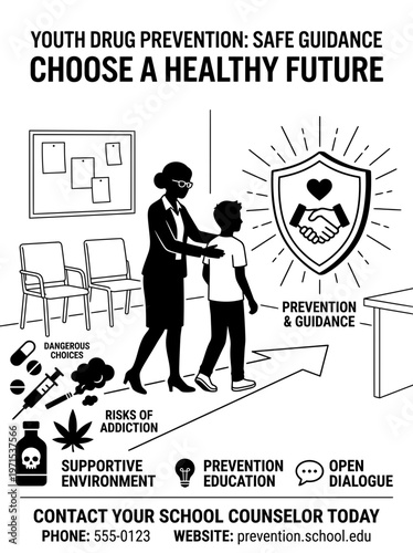 Cyclist escaping drug danger with forward motion concept