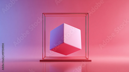 Free Download Modern Abstract 2D Graphic Design with Centered Minimalist Vector Art Focal Point on Vibrant Background - GFXLoad