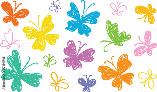 Colorful watercolor butterflies a whimsical and artistic collection