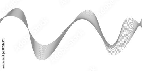 A 3d rendered illustration of a white tooth isolated on a white background features a metal hanger icon and a light blue water wave line design for a modern dental art symbol