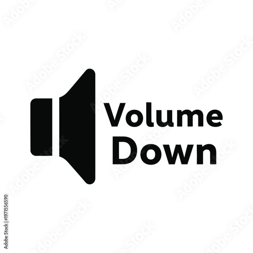 Icon indicating a decrease in audio volume level