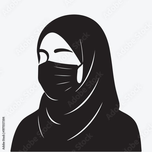 Hijabi girls Illustration