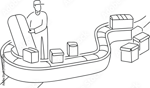 Airport Baggage Claim Area