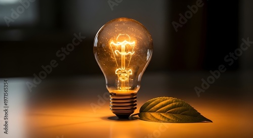 light bulb on dark background