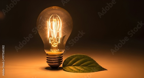 light bulb on dark background