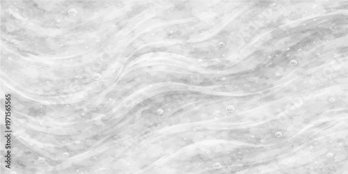 Abstract white water surface with a frozen winter texture of blue ice and cold snow patterns under a light sky