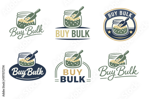 Buy bulk badge designs with jar and scoop in various styles