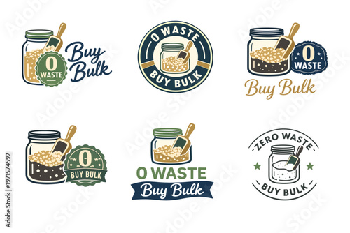 Eco-friendly food packaging designs: zero waste buy bulk labels