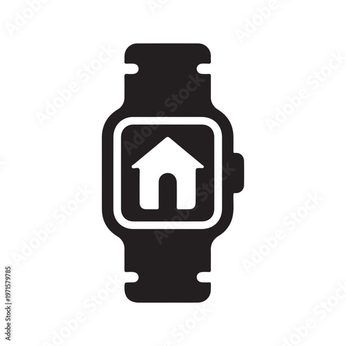Home icon on smart watch