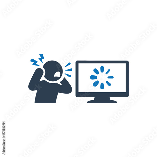 System delay user frustration icon