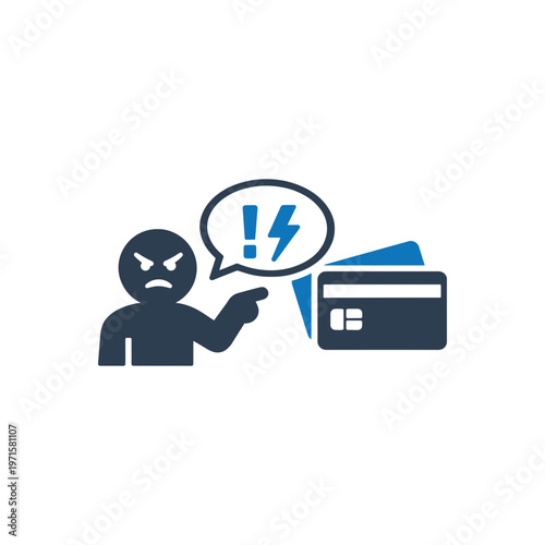 Payment Dispute Anger icon