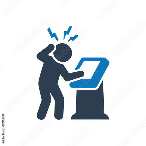 Service Kiosk Failure Stress icon
