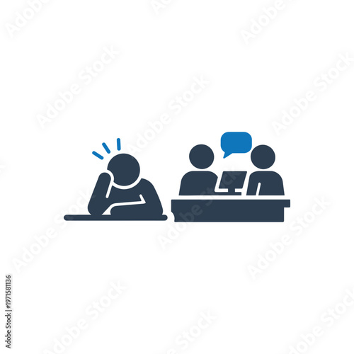 Poor Support Response Stress icon