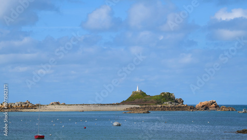 Tableau sur toile Paysage de bord de mer à Port-Blanc / Penvénan en Bretagne