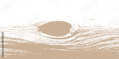 Natural wood grain texture background with organic timber knot, abstract brown and white rustic wooden surface pattern