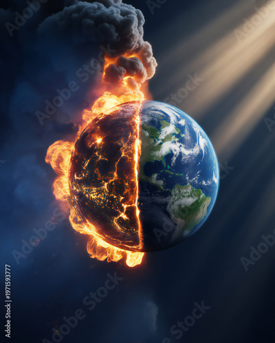 Earth's destruction a fiery cataclysm and planetary ruin