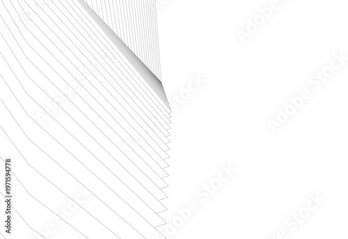 abstract buildings, architectural drawing 3d