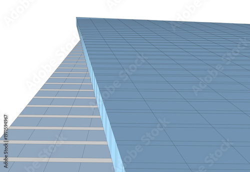 abstract buildings, architectural drawing 3d