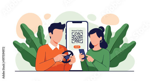 Mutual Safety Check App for Secure Transport and Ride Sharing