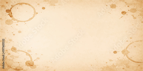 Vintage coffee stain art, capturing the charm of bygone eras, with a delicate touch of imperfection and rustic appeal.