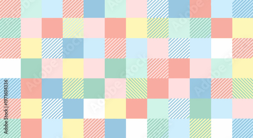 Calm pastel surface design with playful stripe elements.