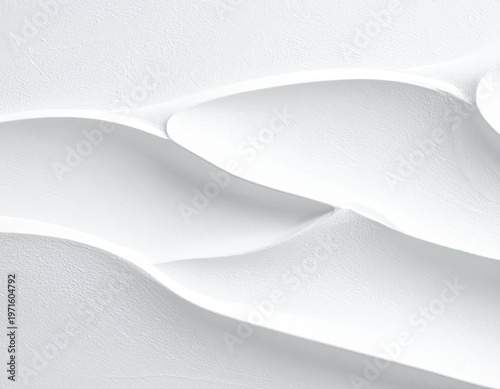 Smooth White Waves on Textured Surface Creating a Modern Aesthetic
