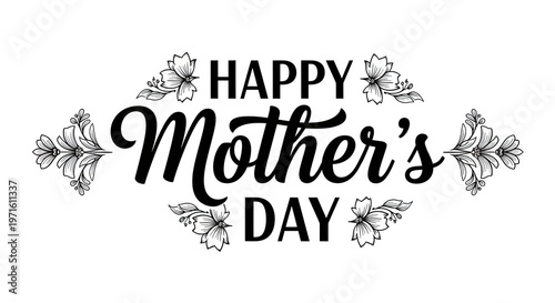 Happy mother's day calligraphy a beautiful hand lettered greeting