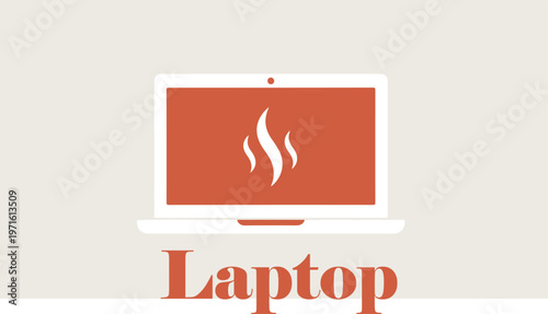 modern minimalist white ceramic mug on light gray marble surface with soft shadow in a wonderful laptop