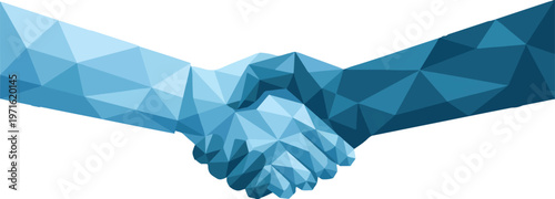 Two entrepreneurs shaking hands starting a new venture