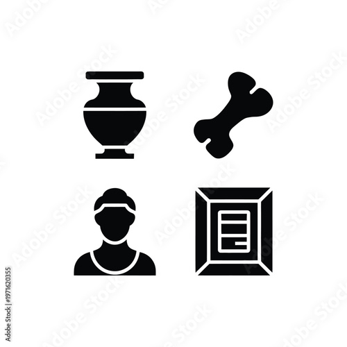 Ancient History Museum Archaeology Icons