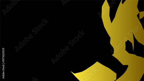 Luxury gold abstract shape on dark background with strong contrast, premium elegant design suitable for branding and high-end visuals.