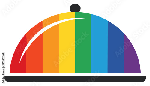 LGBTQ+ Serving Tray: Symbolizing Diversity and Inclusivity in Food Presentation