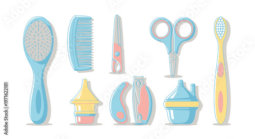 Baby Care Items Collection - Grooming and Hygiene Essentials