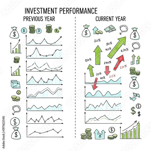 Illustrative Comparison of Previous Year's Investment Performance with Current Year's Growth Trends and Financial Indicators