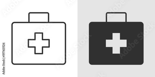 First Aid Training Icon representing education and skill development for emergency response, basic medical care, and life-saving techniques in critical situations.