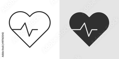 Heart Monitor Icon representing medical devices used to track heart activity, heart rate, and vital signs, ensuring proper cardiac health and monitoring.