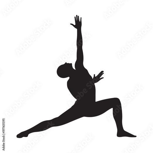 Lord of the Dance Pose (Natarajasana) Yoga Silhouette