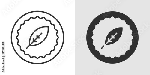 Organic Label Icon representing certified natural products, eco-friendly farming, chemical-free ingredients, and sustainable agriculture promoting healthy and environmentally conscious choices.