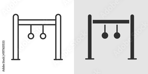 Outdoor Fitness Icon representing physical activities performed in open environments such as parks, beaches, or trails, promoting health, fresh air, and an active lifestyle.