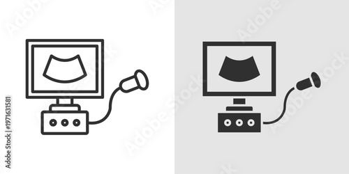 Screening Test Icon representing early detection, medical examination, health assessment, and preventive testing to identify potential health conditions or risks.
